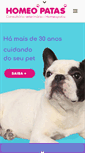 Mobile Screenshot of homeopatiaparaanimais.com.br